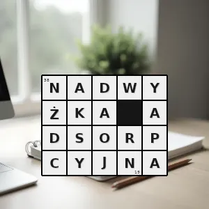 Hasło krzyżówkowe adsorpcyjny - nadwyżka adsorpcyjna – rozwiązanie, synonimy, podpowiedzi i definicje krzyżówkowe